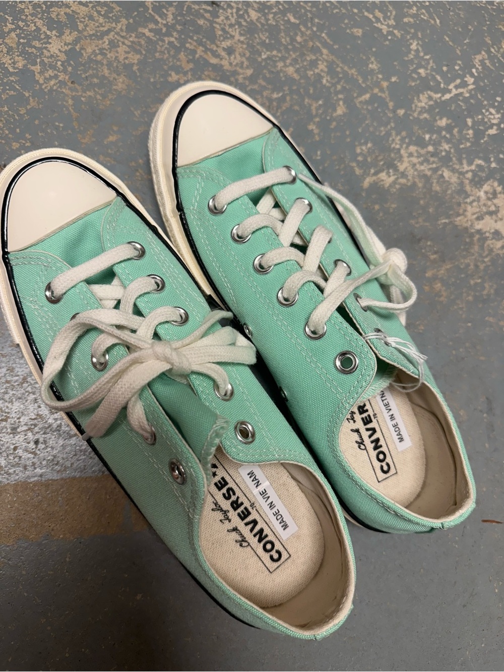 Converse Women’s  Low Top Sneakers in Mint